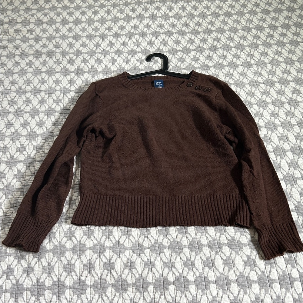 High Sierra Chocolate Brown Knit Apparel